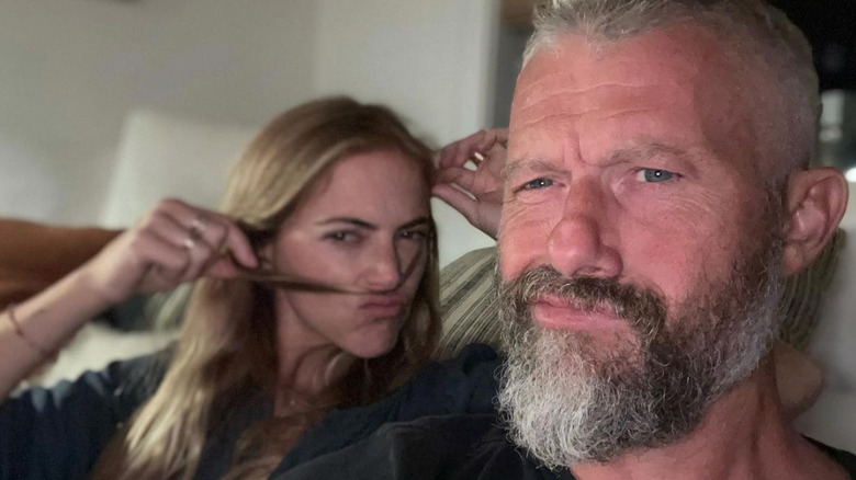 Emily Wickersham and James Badge Dale make funny faces for an Instagram selfie