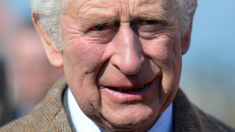 Prince Charles looking away