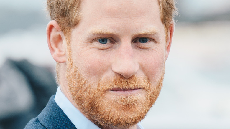 Prince Harry smirk