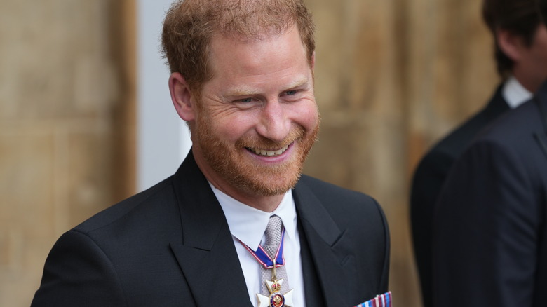 Prince Harry smiling