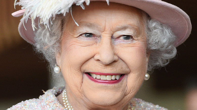 Queen Elizabeth smiling