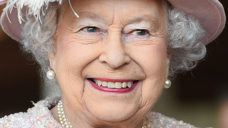 Queen Elizabeth smiling