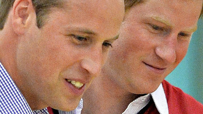 Prince William and Prince Harry close