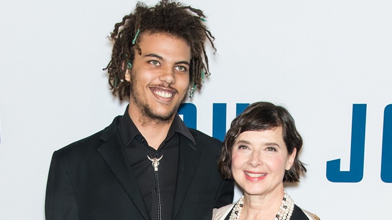 Roberto Rossellini Jr. and Isabella Rossellini smiling