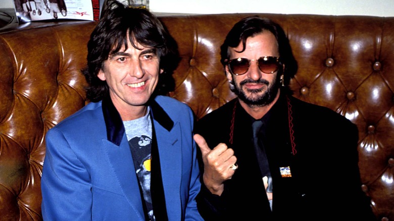 Ringo Starr and George Harrison pictured together.
