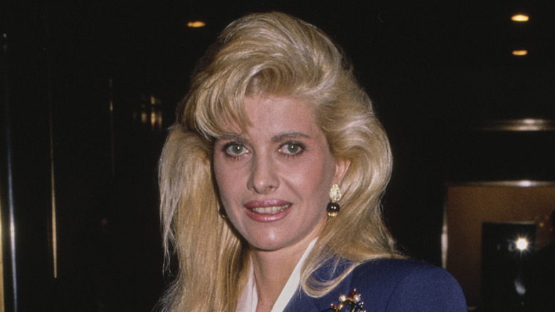 Ivana Trump posing at event in 1980