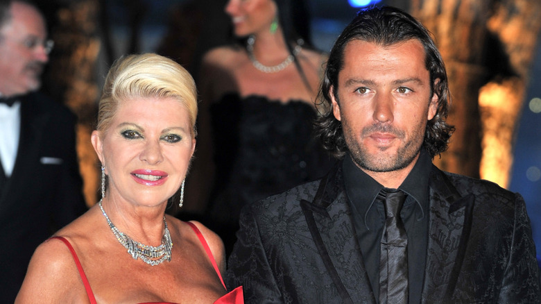 Ivana Trump and Rossano Rubicondi attend the 60th Monte Carlo Red Cross Ball