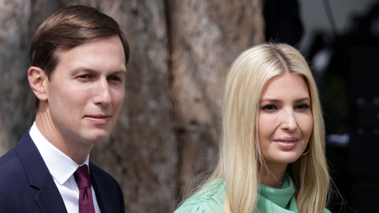 Ivanka Trump and husband Jared Kushner arriving for a gig 
