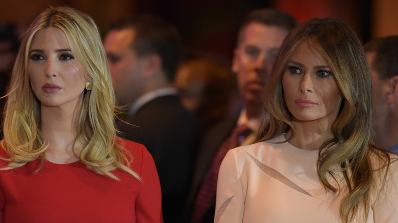 Ivanka Trump and her step-mother, Melania Trump, side-by-side