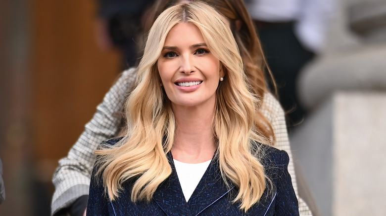 Ivanka Trump wearing a blue blazer