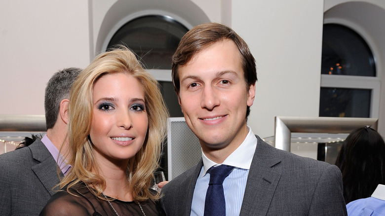 Ivanka Trump and Jared Kushner smiling