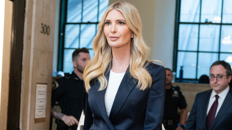 Ivanka Trump wearing red lipstick