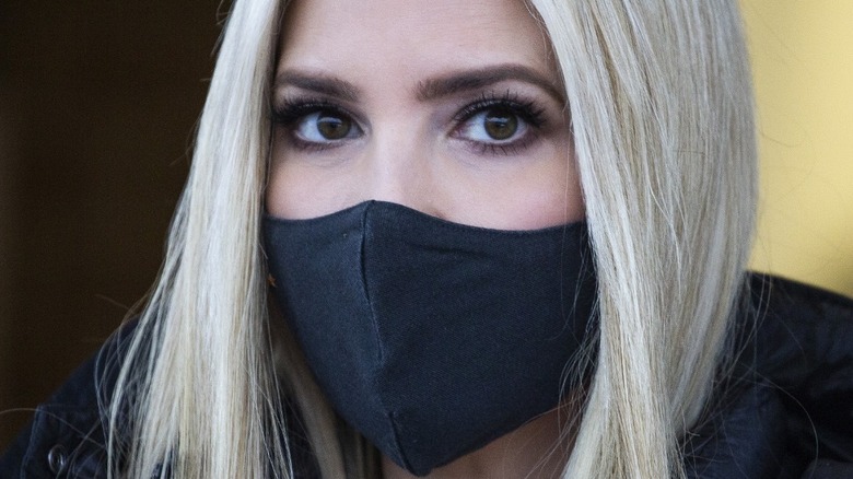 Ivanka Trump in a black mask