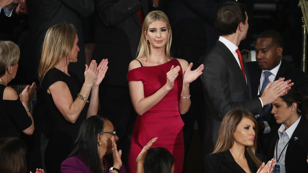 Ivanka Trump clapping in crowd