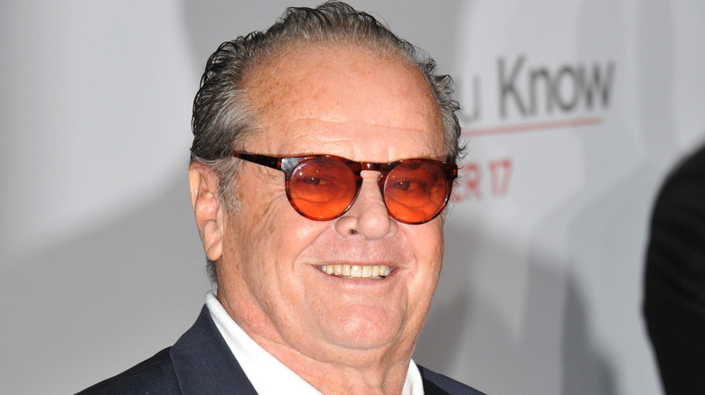 Jack Nicholson with tinted sunglasses