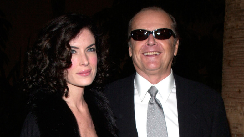 Lara Flynn Boyle and Jack Nicholson at premiere of The Pledge