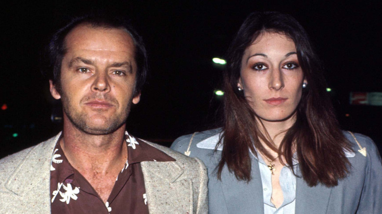 Jack Nicholson and Anjelica Huston at the premiere of "Terms of Endearment