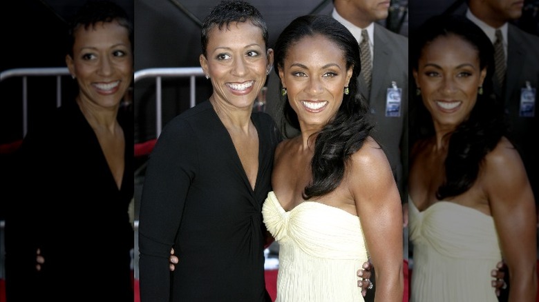Adrienne Banfield-Norris and Jada Pinkett Smith at the premiere of "Collateral"