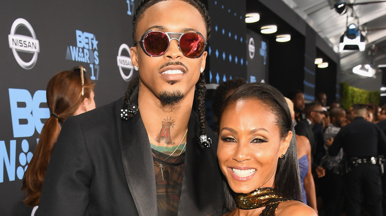 Jada Pinkett Smith and August Alsina on the red carpet 