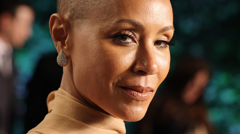 Jada Pinkett Smith smirking 