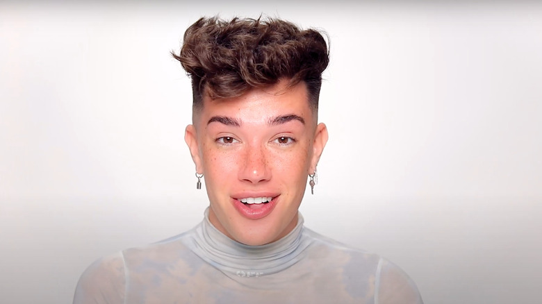 James Charles speaking to the camera 