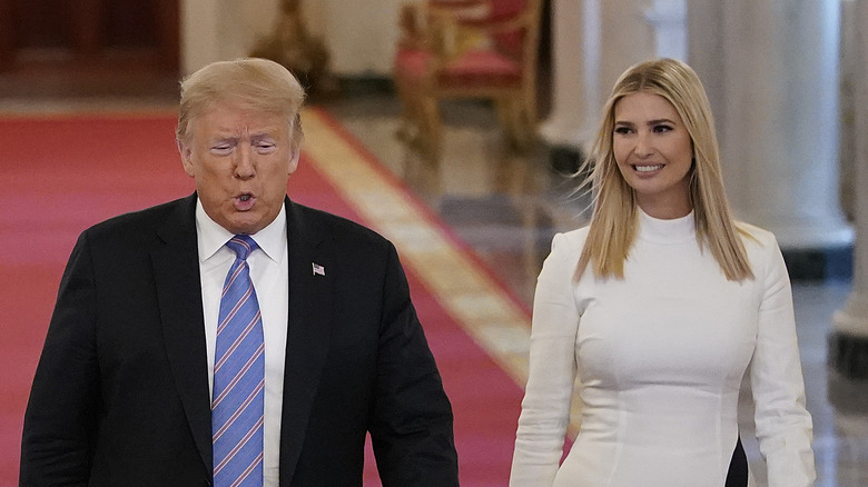 Donald and Ivanka Trump at White House event 