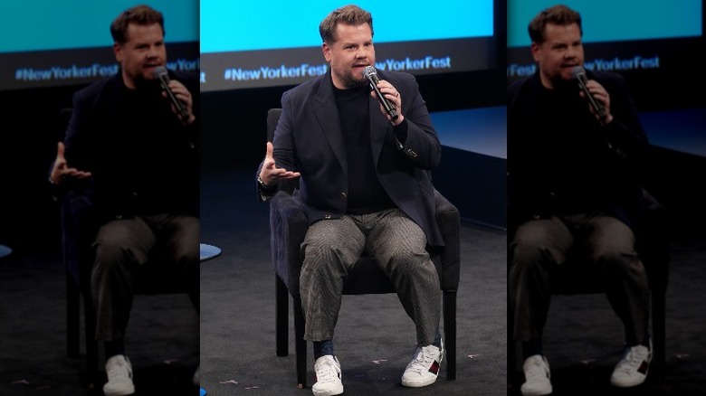 James Corden speaking