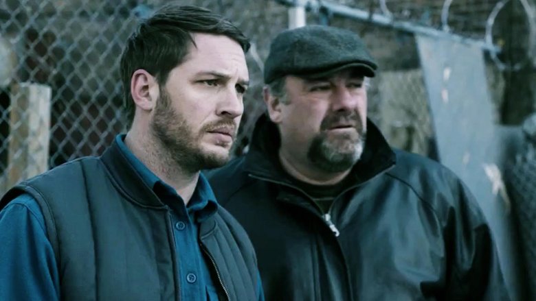 Tom Hardy and James Gandolfini in The Drop