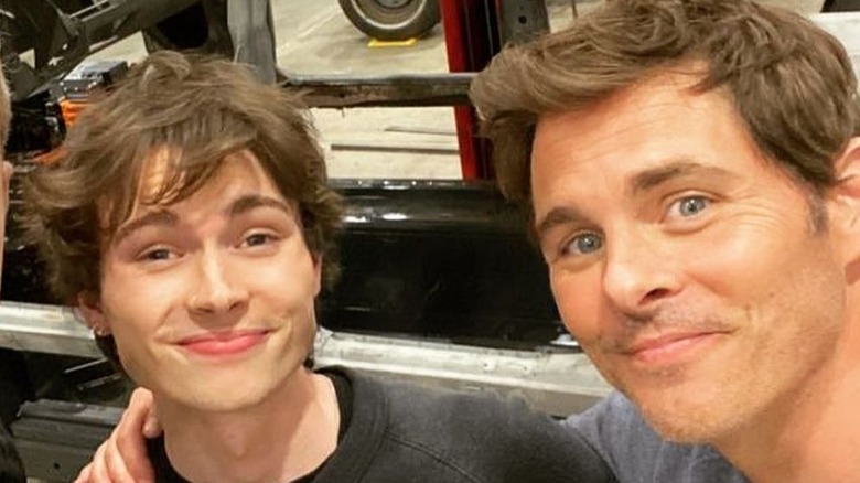 James and Jack Marsden posing
