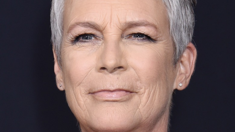 Jamie Lee Curtis at the "Knives Out" premiere in 2019