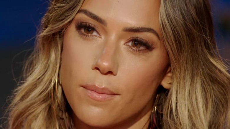 Jana Kramer looking serious