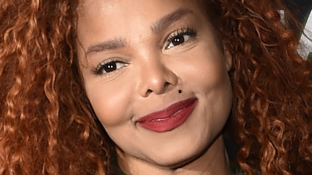 Janet Jackson curly hair