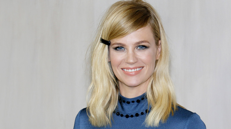 January Jones smiling