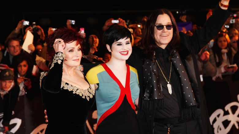 Sharon, Kelly, and Ozzy Osbourne at 2008 Brit Awards