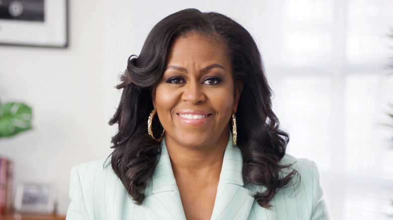 Michelle Obama smiling
