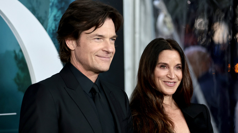 Jason Bateman poses with Amanda Anka