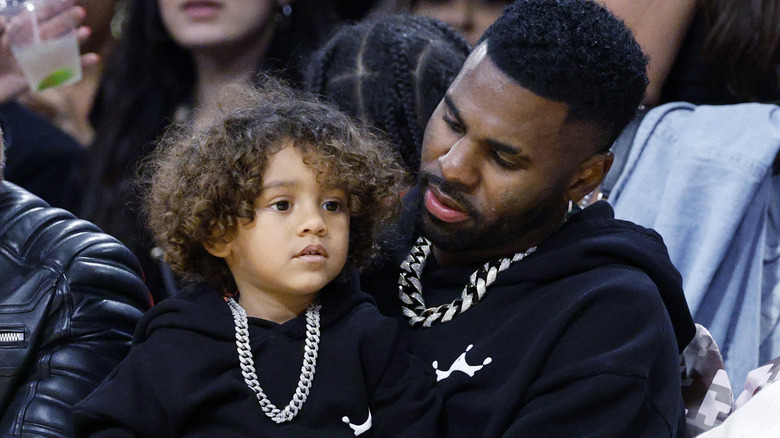 Jason Derulo and his son 
