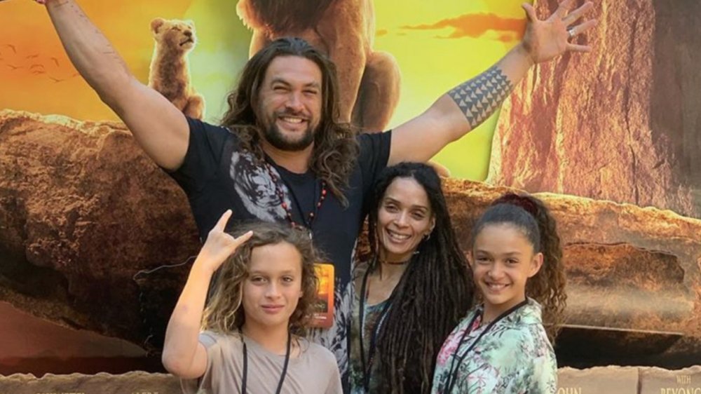 Jason Momoa, Lisa Bonet, their kids