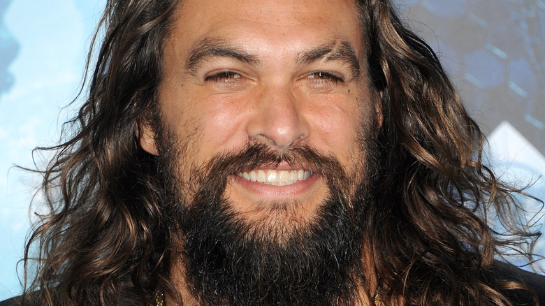 Jason Momoa looking into the camera