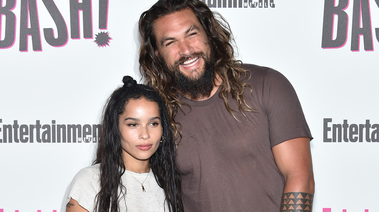 Zoe Kravitz Jason Momoa Comic Con