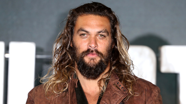 Jason Momoa on a 2017 red carpet
