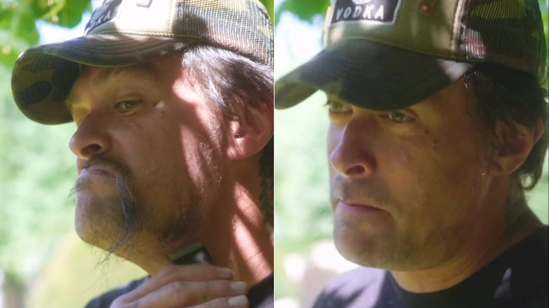 Jason Momoa shaving his beard