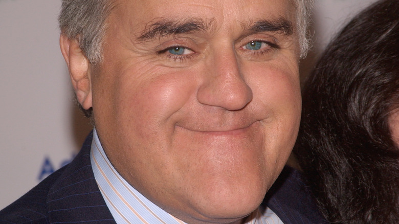 Jay Leno smiles without teeth