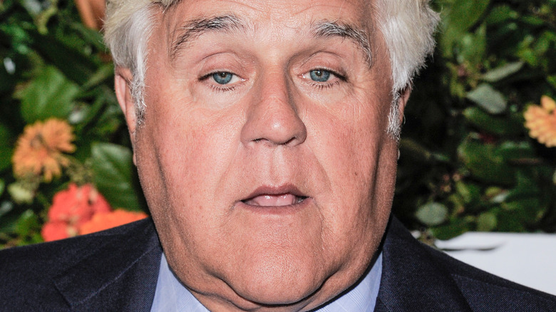 Jay Leno with his mouth open