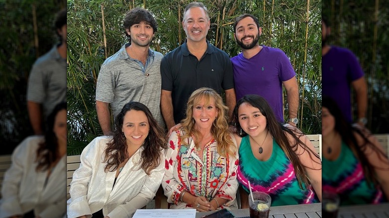 Jazz Jennings poses with her family 