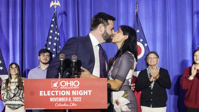 J.D. and Usha Vance kissing