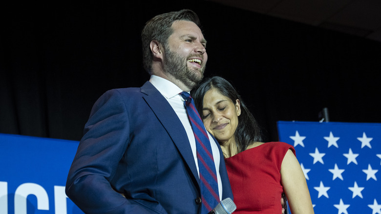 J.D. and Usha Vance at poltical event