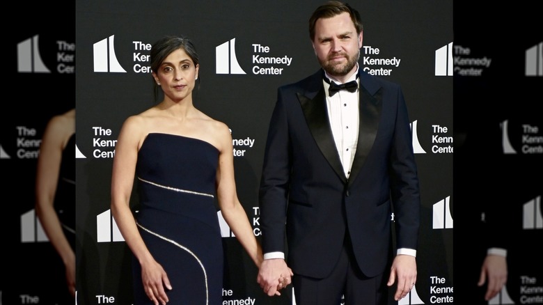 JD Vance and Usha Vance at Les Miserables