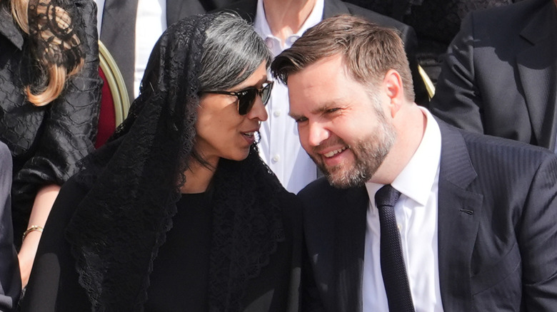 Usha Vance and JD Vance at Pope Leo inaugural mass