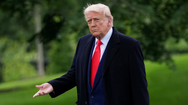 Donald Trump walking